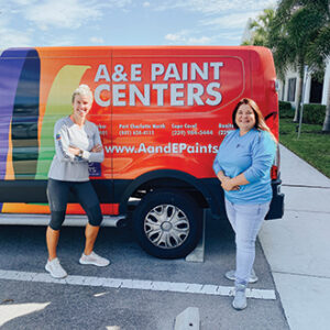 A&E Paint Centers van